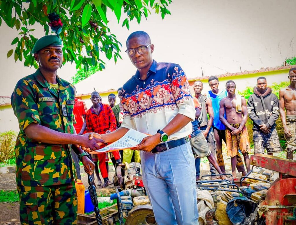 Mining Marshals hail Nigerian Army for handing over illegal miners